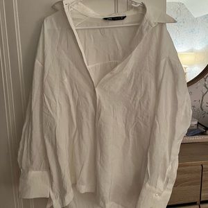 White button down Zara shirt